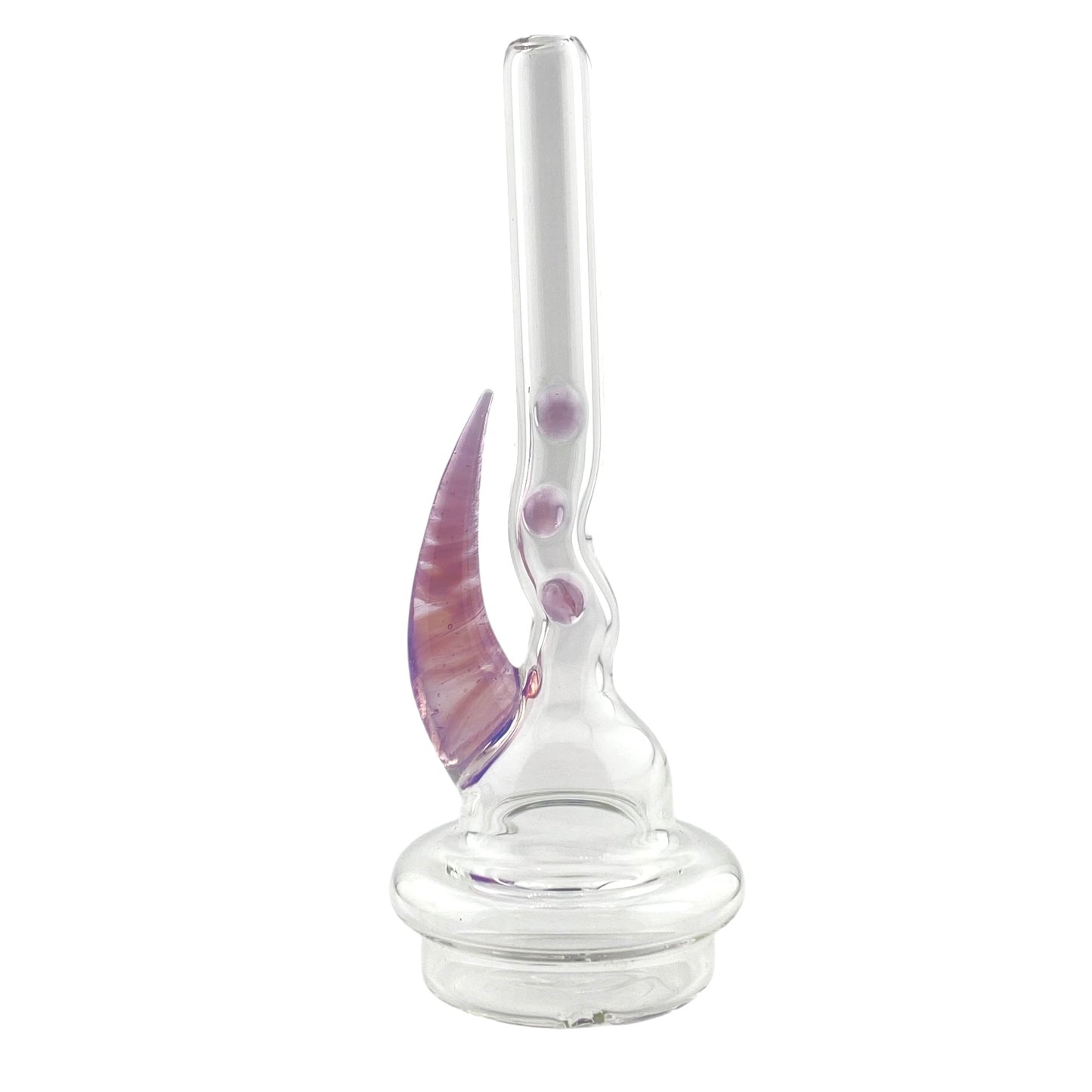 Magizle Clear Straw with Color Horn Peak Attachment (Dry)
