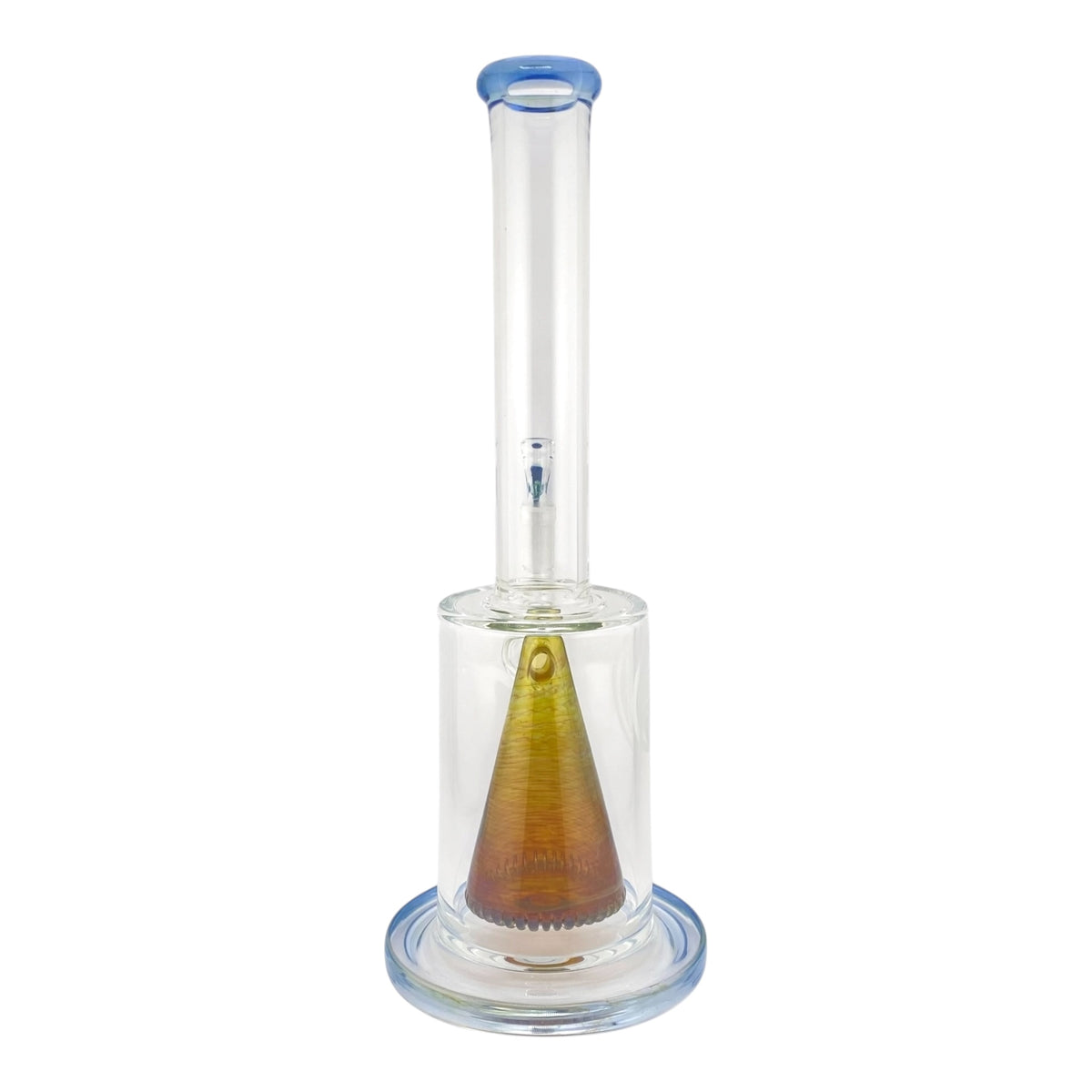 Oj Flame Pyramid Perc 12" Tube with flower bowl