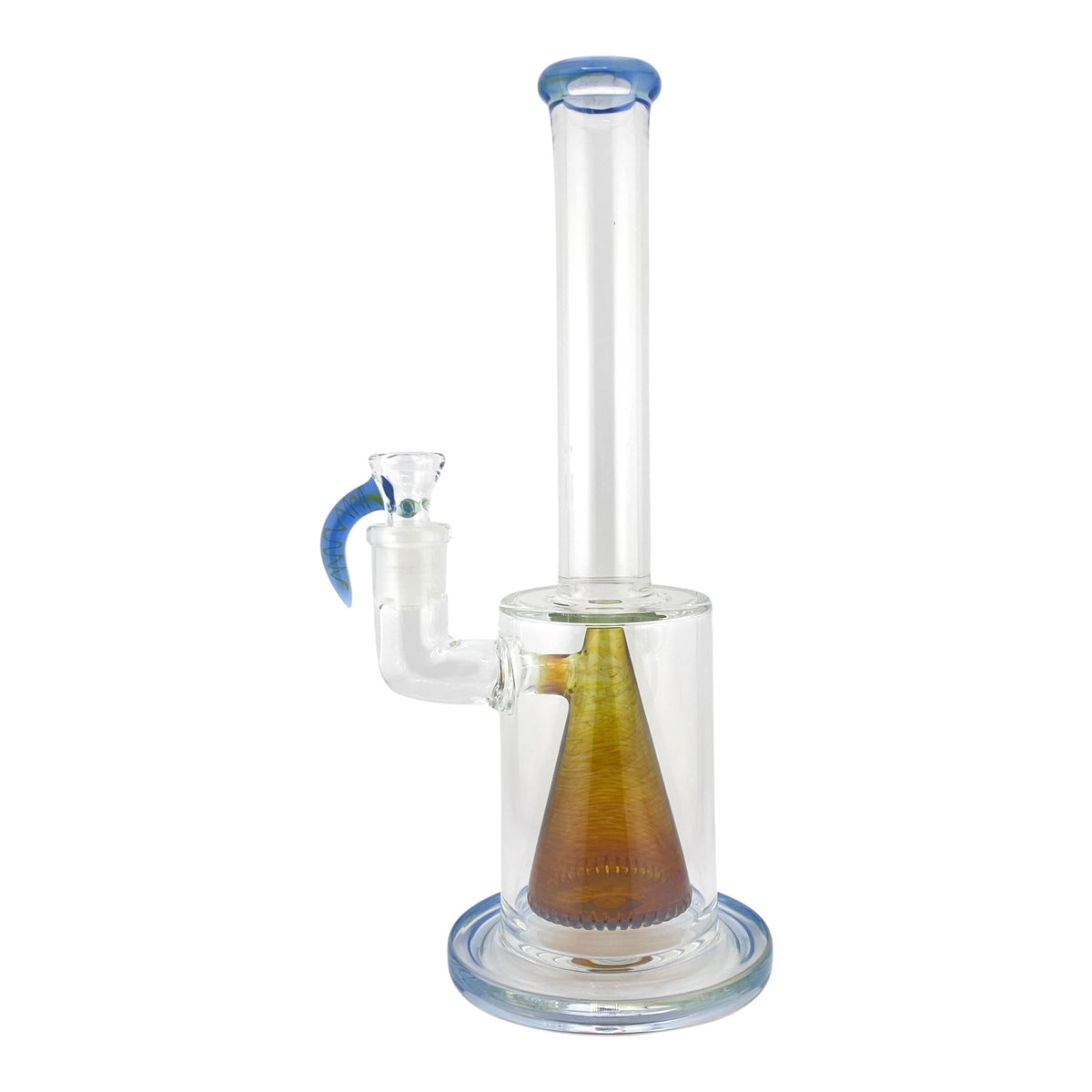 Oj Flame Pyramid Perc 12" Tube with flower bowl