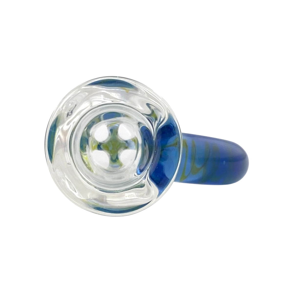 Oj Flame Pyramid Perc Flower Slide with built in screen and handle 