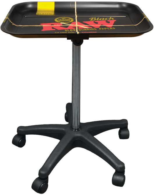 Raw Black Tray with Table Stand