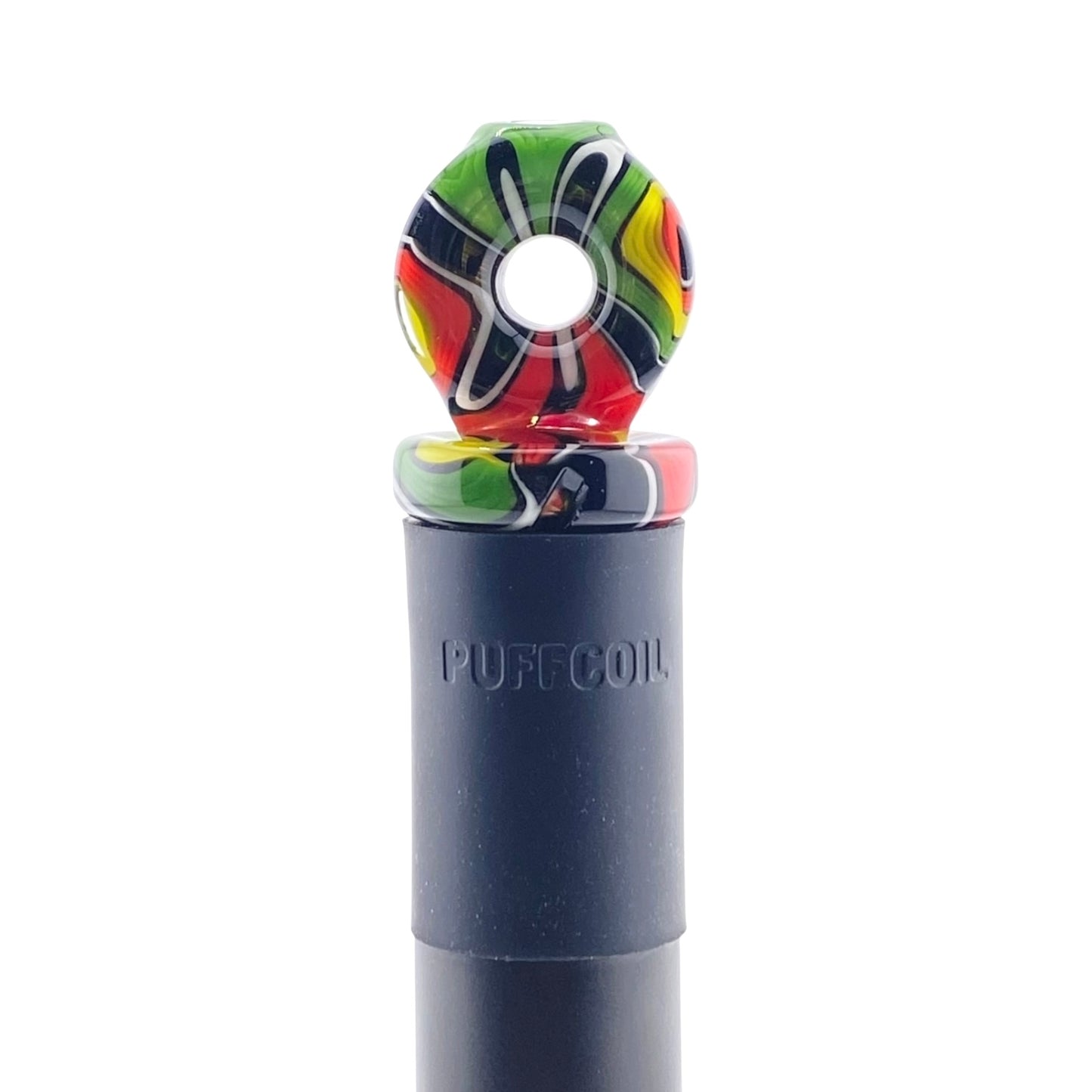 Randohm Glass Rasta Puffco Pivot Mouthpiece