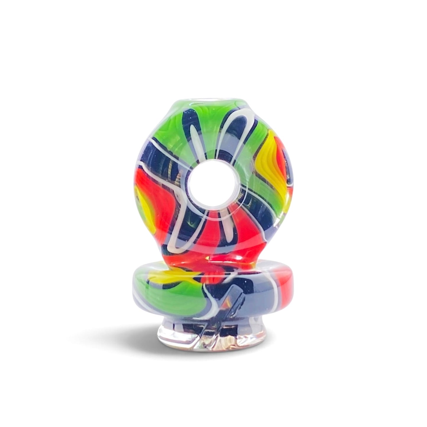 Randohm Glass Rasta Puffco Pivot Mouthpiece