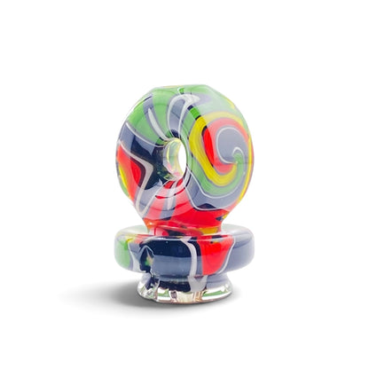 Randohm Glass Rasta Puffco Pivot Mouthpiece