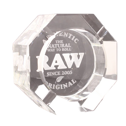 Raw Crystal Glass Ashtray