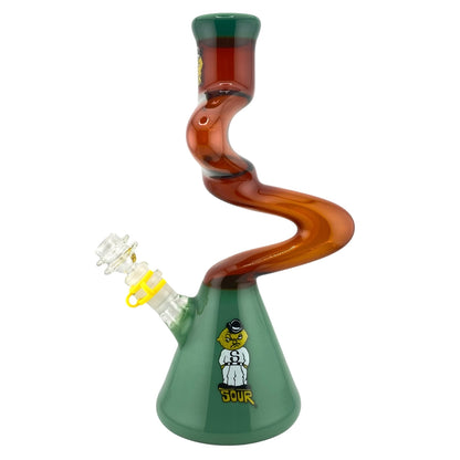 Sour Glass Skinny Twist 12" Water Pipe