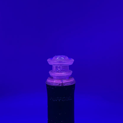 Twisted Boro Puffco Pivot Mouthpiece UV