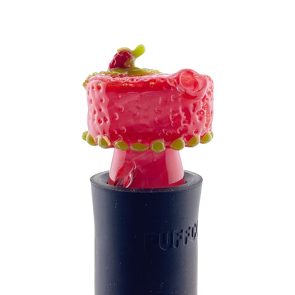 Waffle Glass Fruit Cake Pivot Mouthpiece