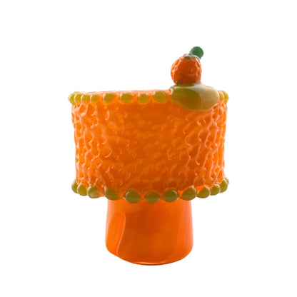 Waffle Glass Fruit Cake Pivot Mouthpiece