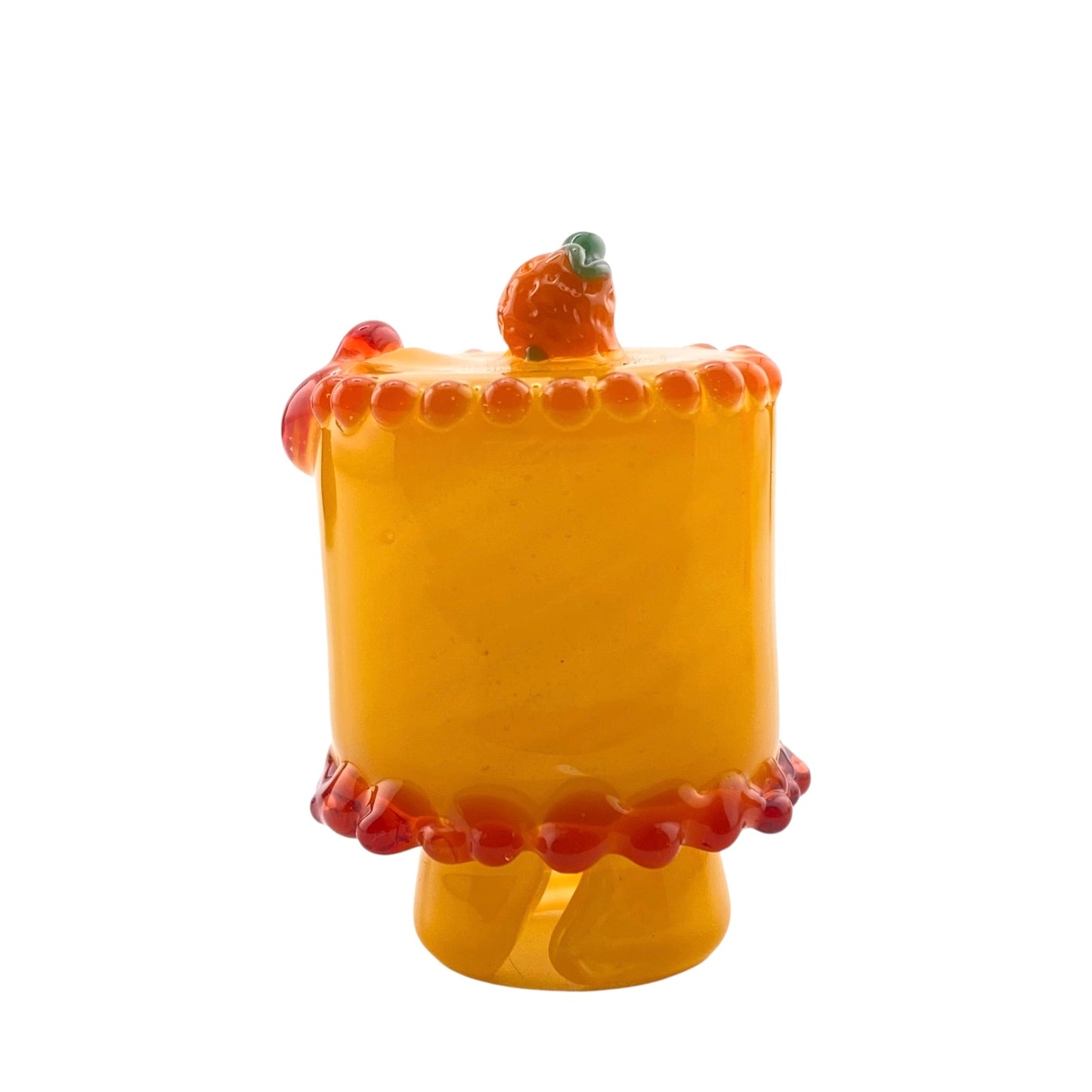 Waffle Glass Fruit Cake Pivot Mouthpiece