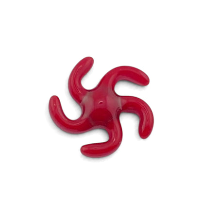 Yarbi Glass Puffco 3DXL & Carta Terp Fans Red