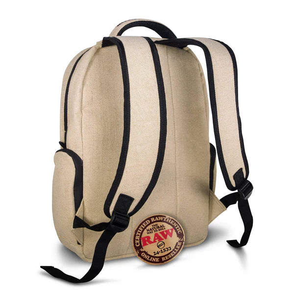 Raw Burlap Backpack