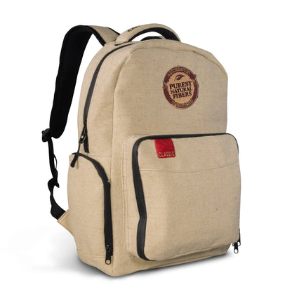 Raw Burlap Backpack