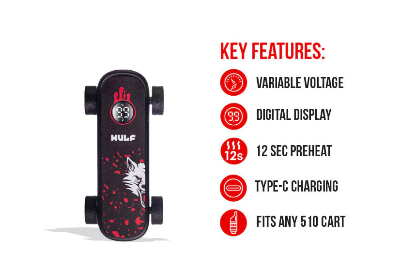 Wulf Deck 510 Variable Voltage Battery